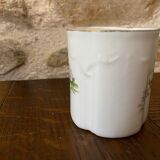 Porcelain cup fine decoration flowers and golden edge