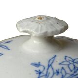 French antique glazed stoneware soup tureen, Saint Uze 6.3"