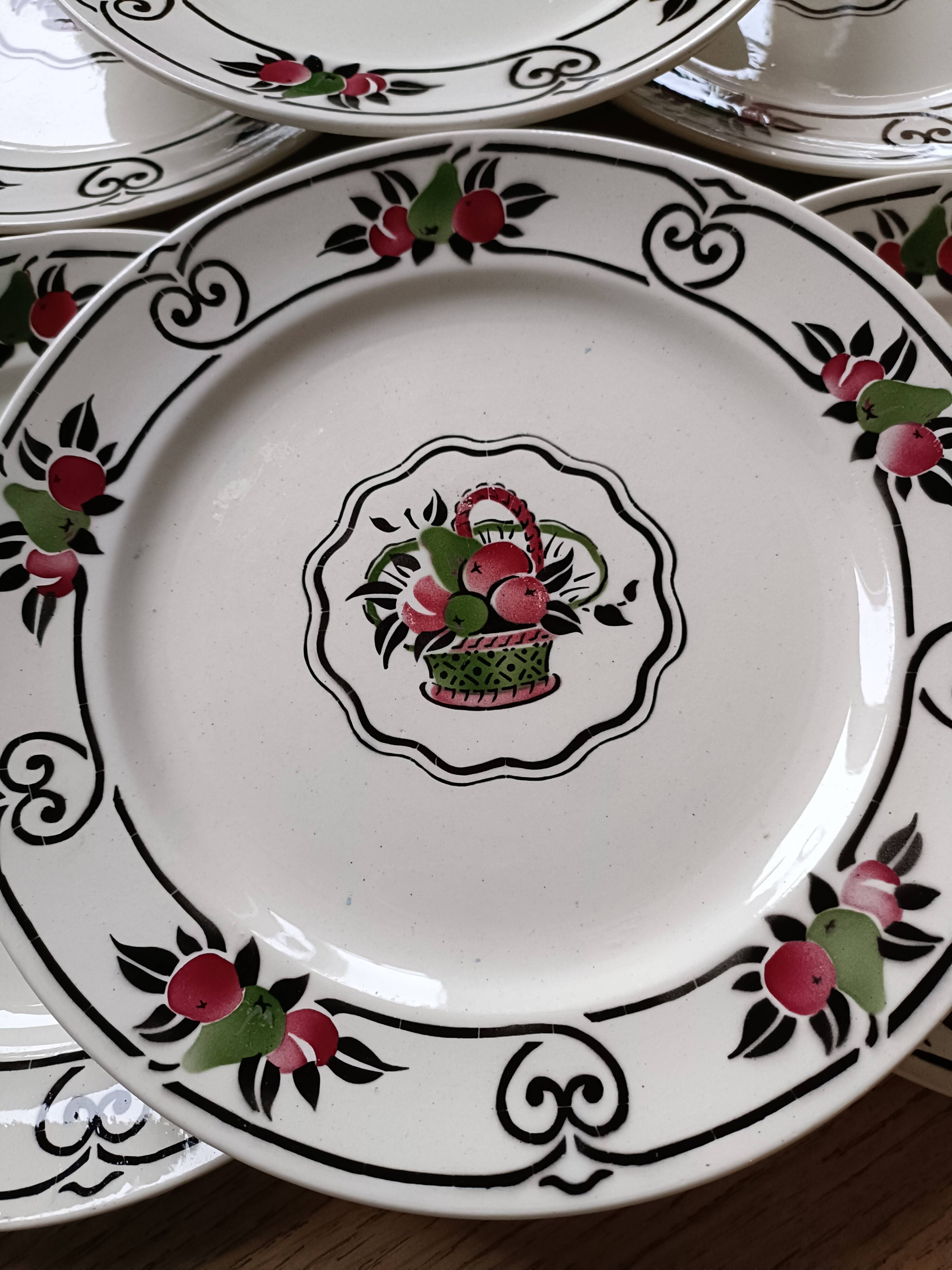 6 Boch frères la Louvière plates