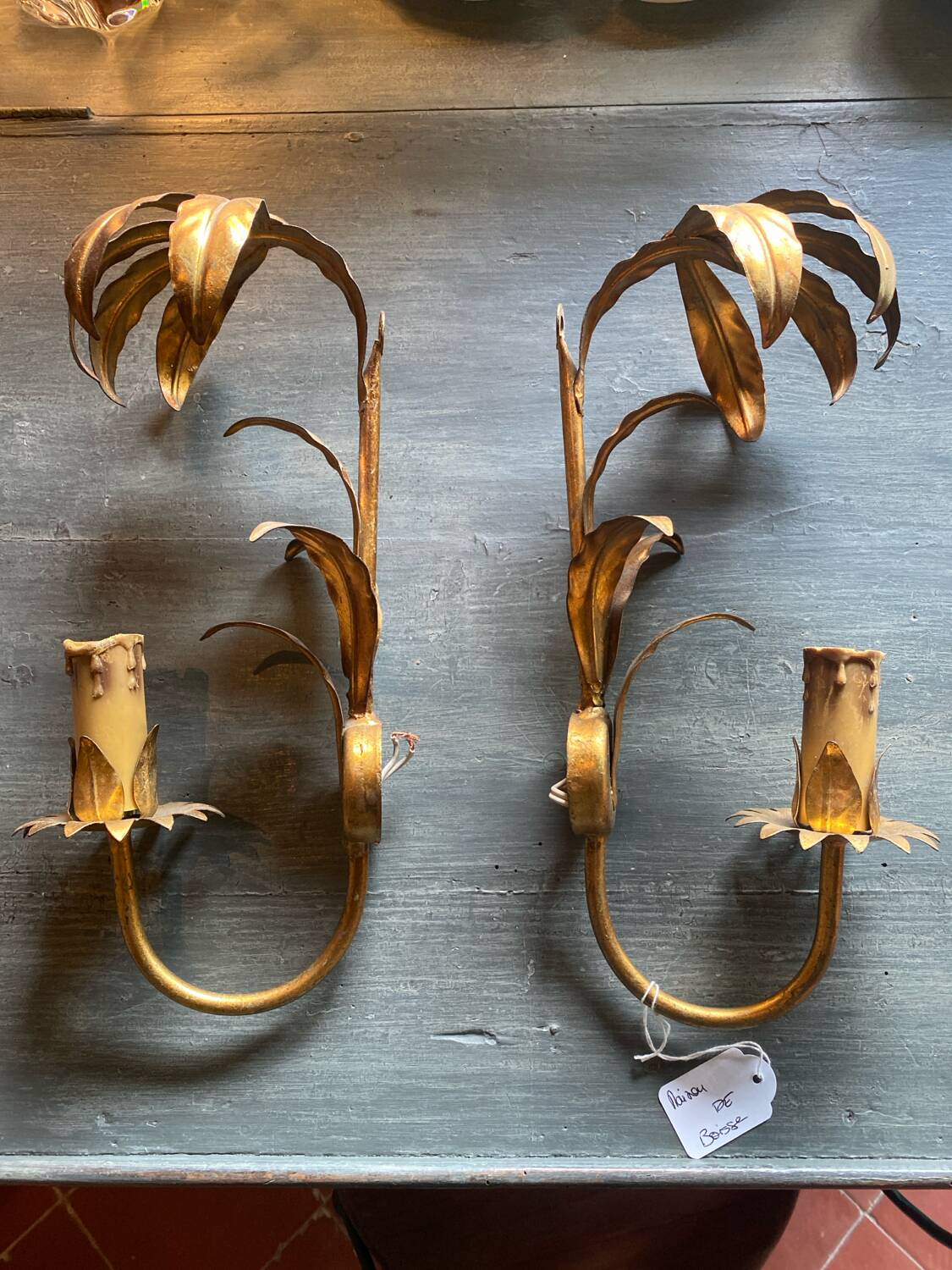 Paire d’appliques vintage