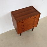 Vintage teak chest of drawers
