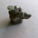 Silver metal table lighter