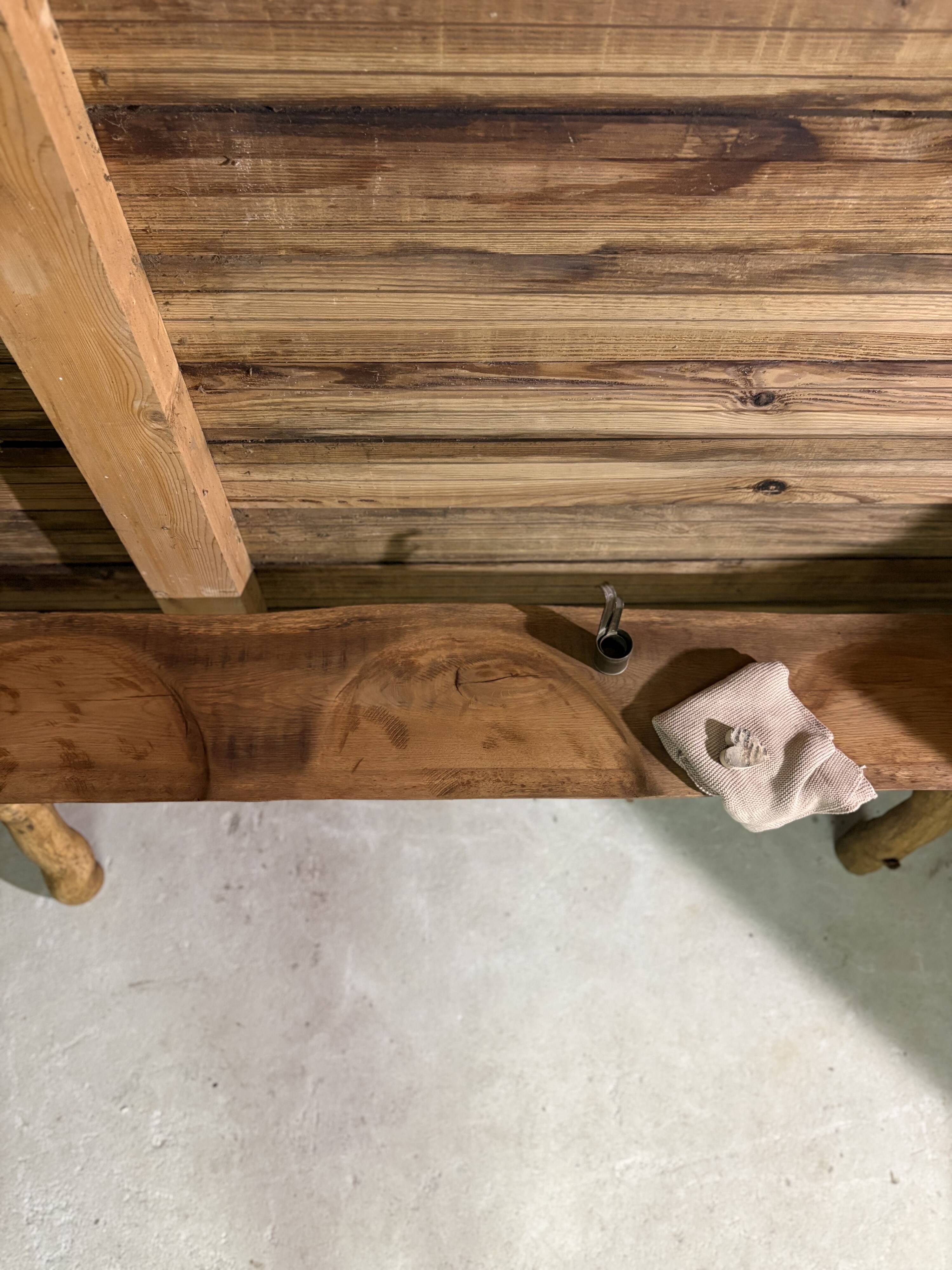 Old solid wood bench – country house spirit