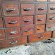 Old sideboard workshop furniture 49 drawers vintage design