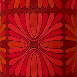Lampshade pausa red h75 d30 vintage 70's