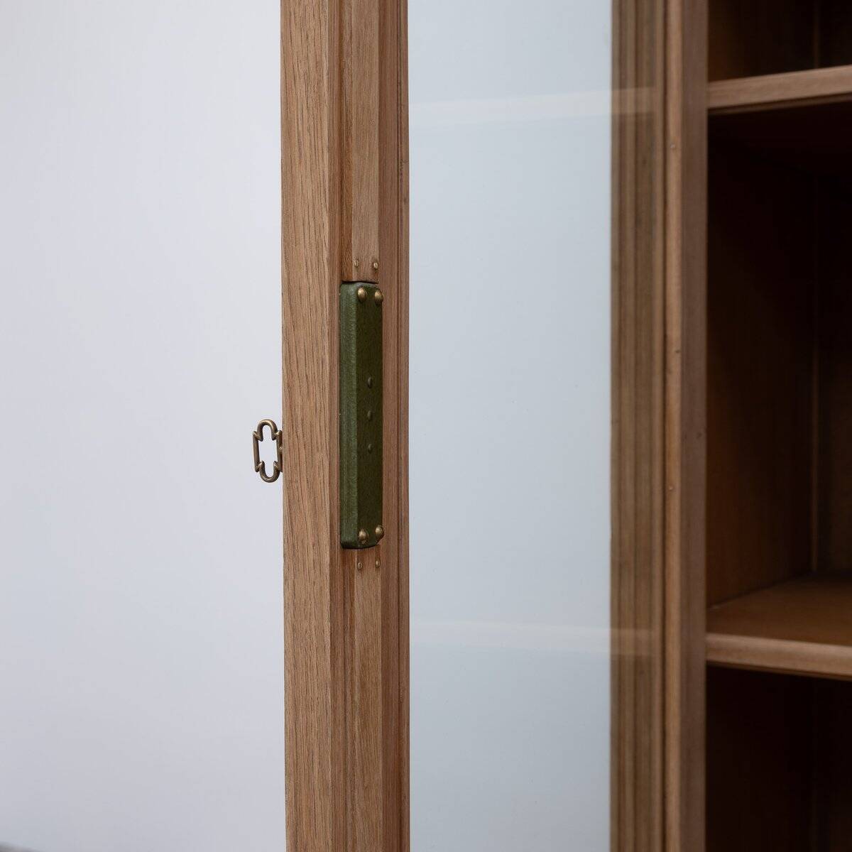 Raw Oak Display Bookcase, France, 1950