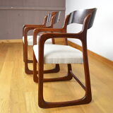 Set of 2 Armchairs Baumann Sled 1960