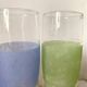60s colored tall glasses