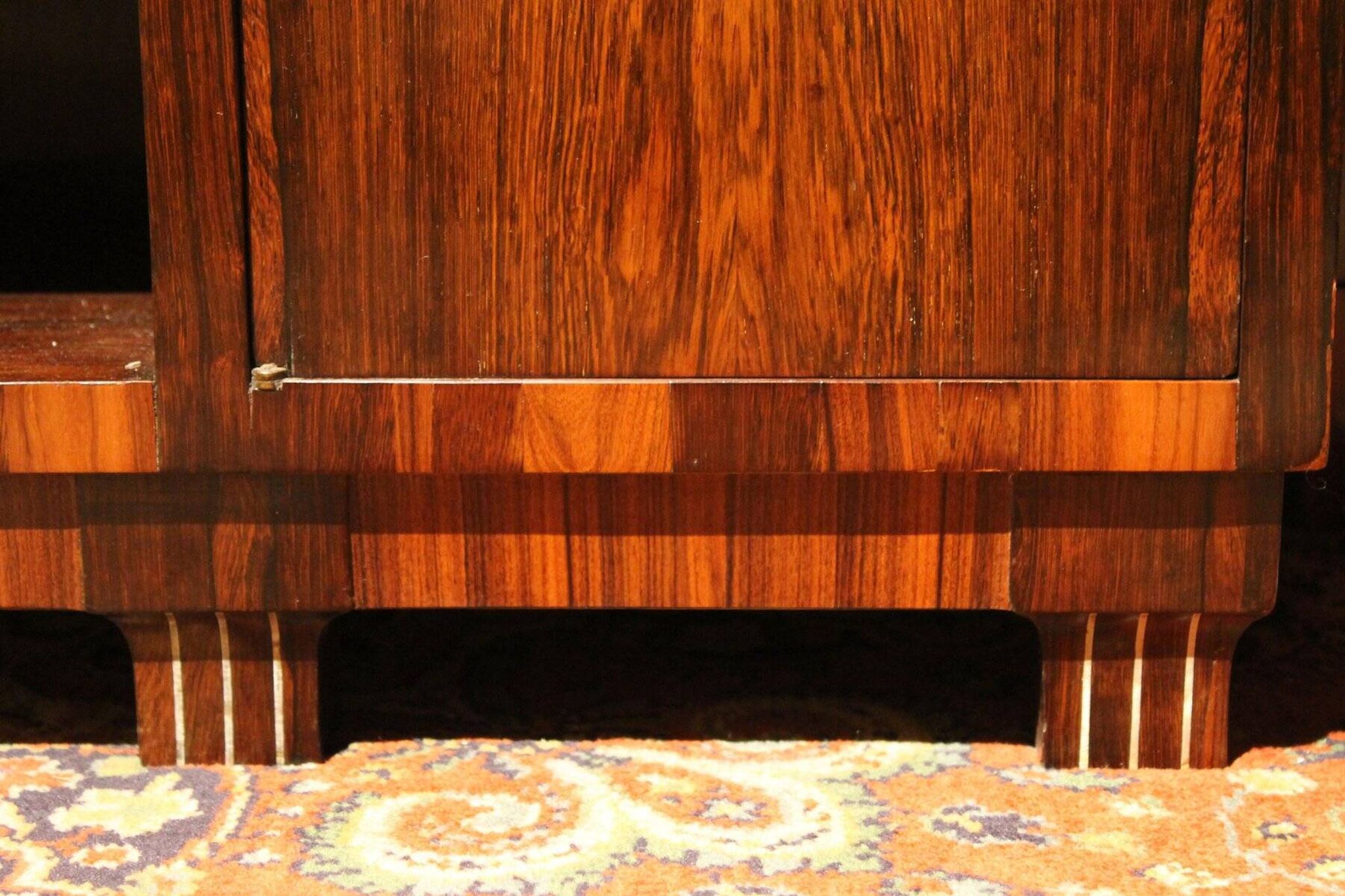 Art Deco Veneer Writing Desk or Vanity Table, 1920s