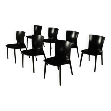 Set of seven Cos chairs by Josep Lluscà for Cassina, Italy, 1994