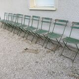 9 folding garden chairs