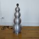 Lampe Bubble en aluminium brossé année 70