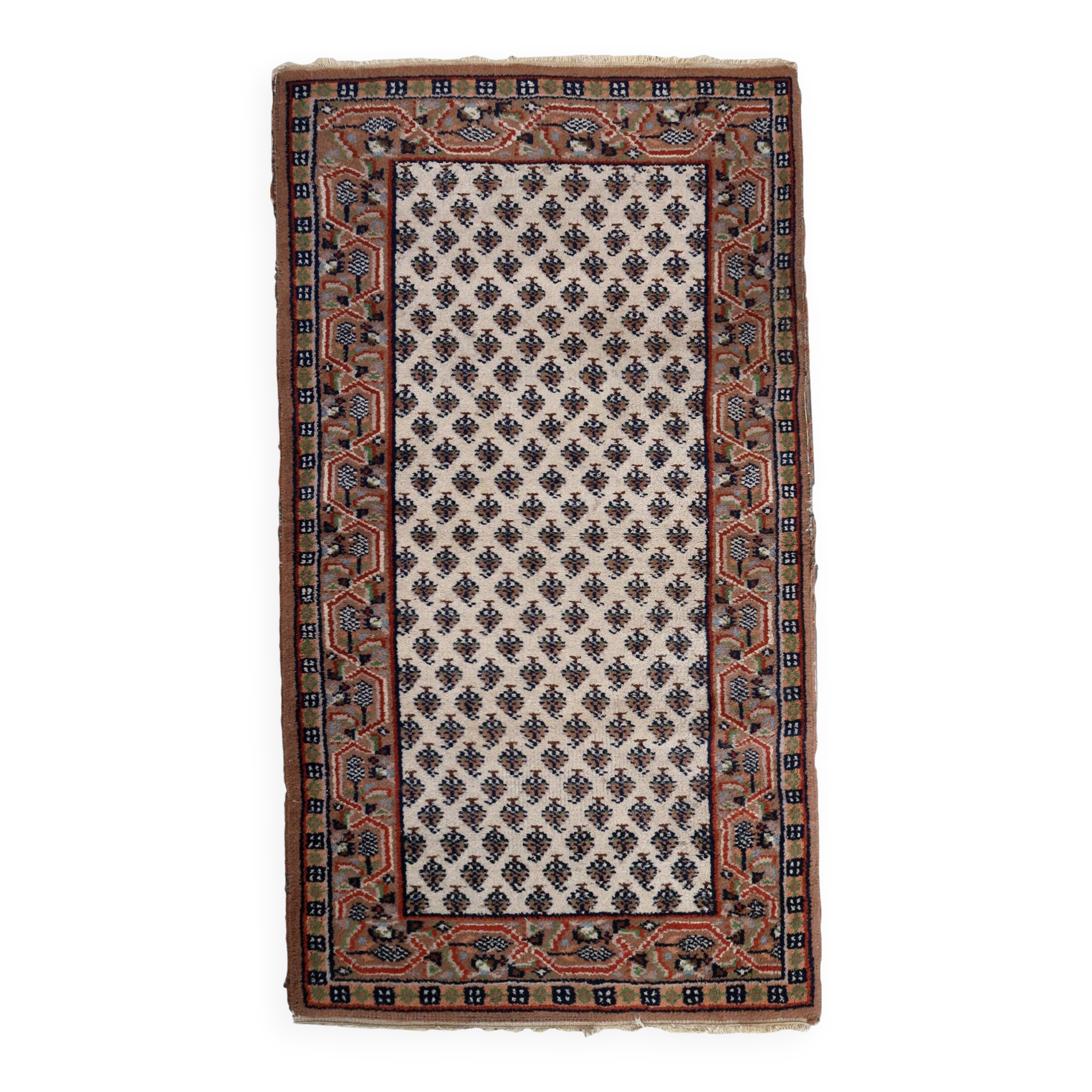 Tapis Seraband Vintage Fait Main en Laine – 72 x 139 cm - 1C944