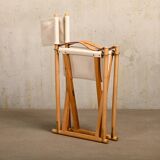 Mogens Koch MK16 Folding Chair in Beech Wood and Canvas for Rud Rasmussen, DK