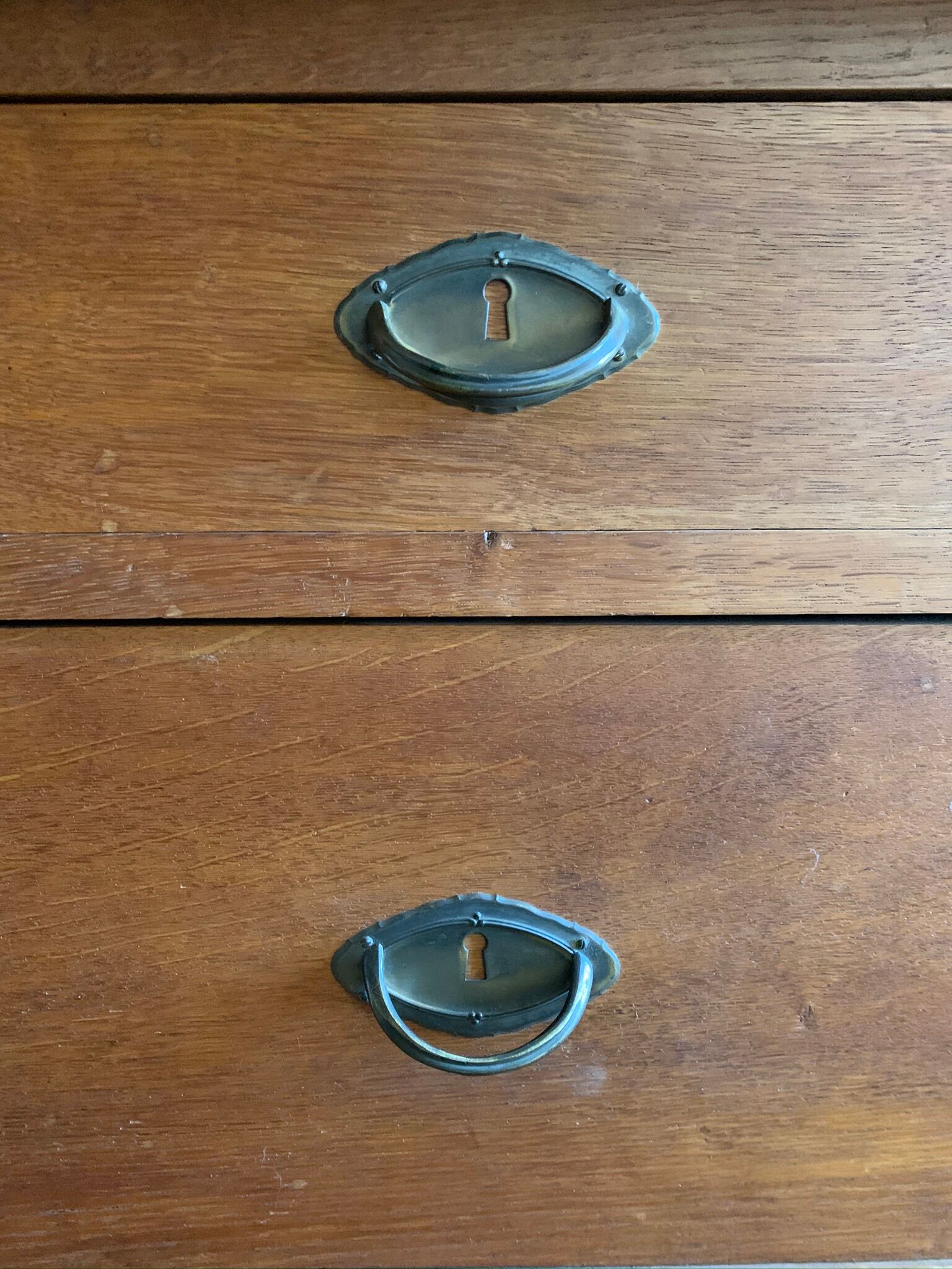 Wooden Chest of Drawers with marble top & mirror, antik country house 19th Century