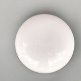 Minimalist large opaline glass flush mount ceiling lamp
