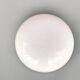 Minimalist large opaline glass flush mount ceiling lamp