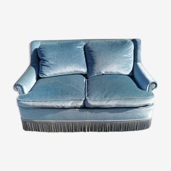 Old blue toad sofa