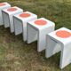 Set of 5 stools Shoemaker