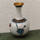 Vase in cloisonné enamels, peonies