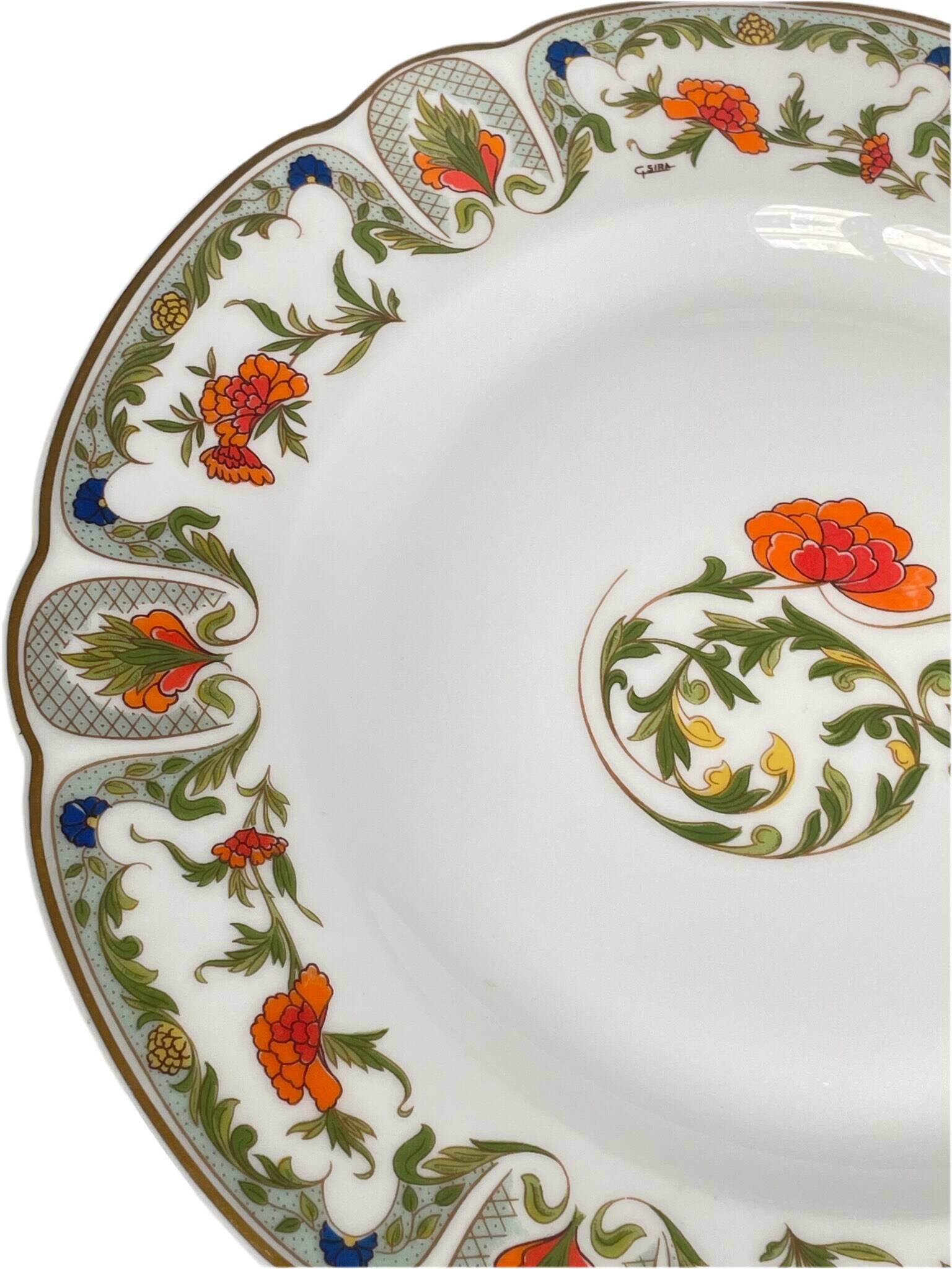 Porcelain Dinner Plate - Mozart "Shantung" Pattern Haviland