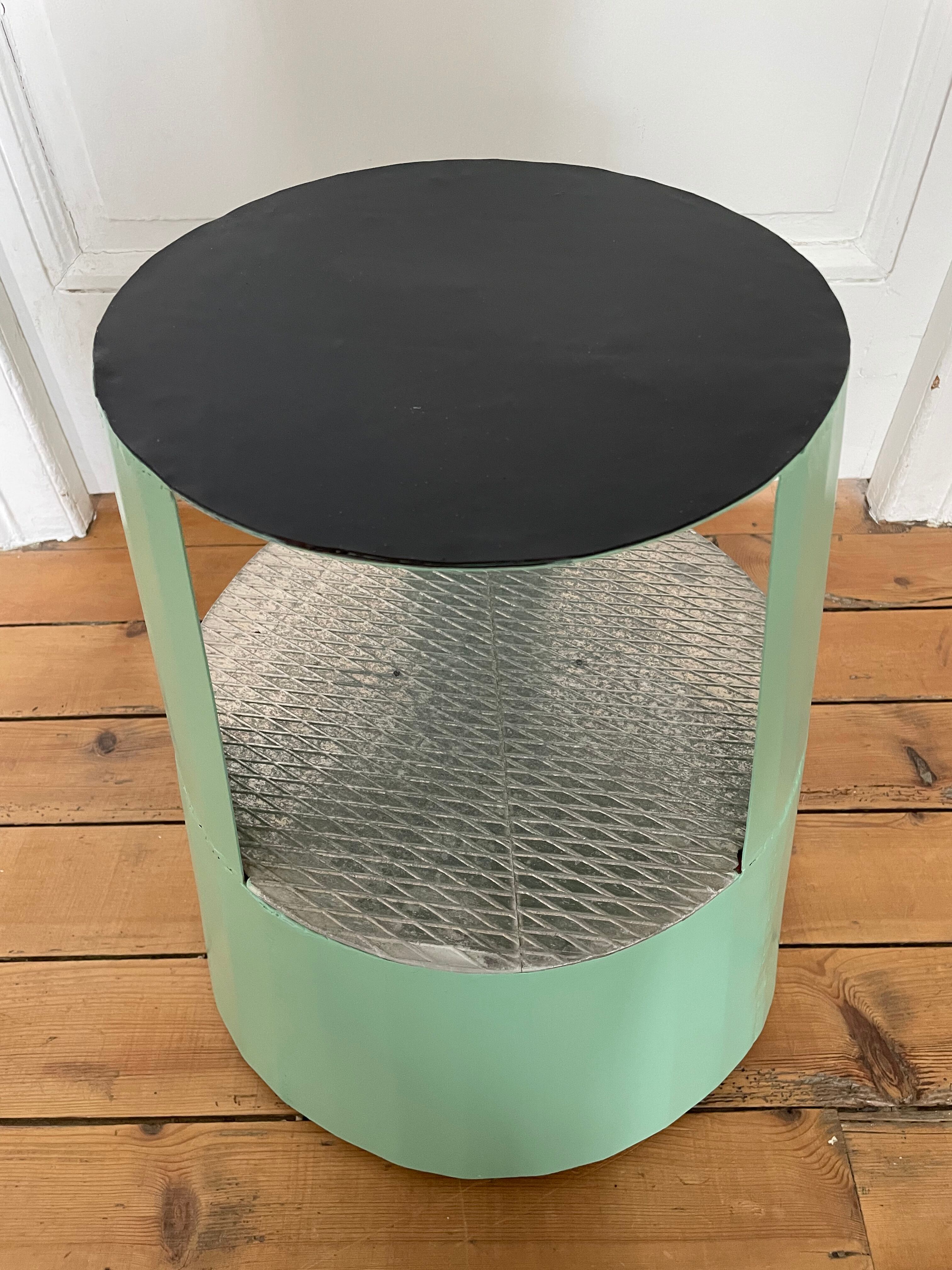Former circus podium repainted Farrow And Ball