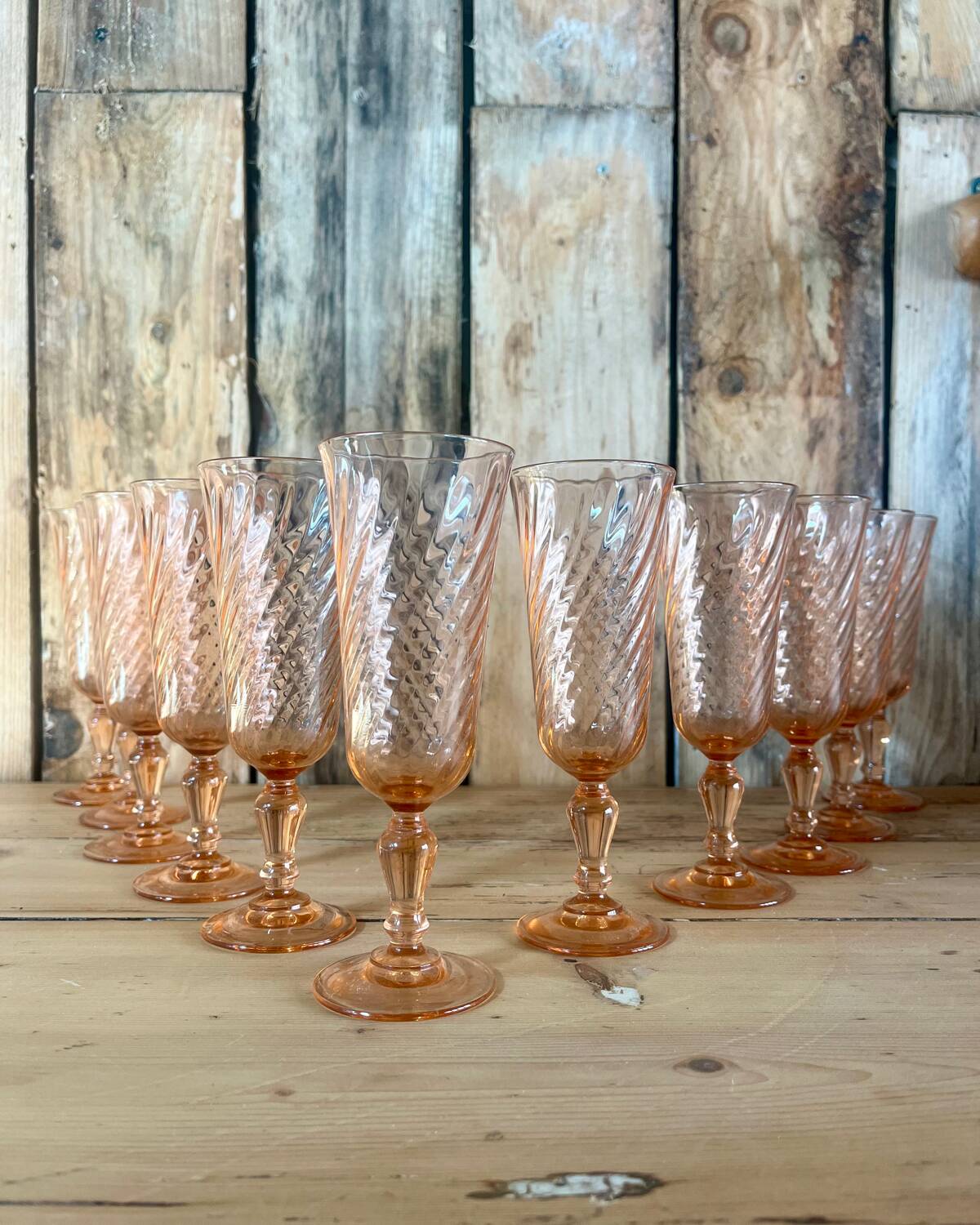 Rosaline champagne flutes