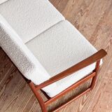 Canapé FD130/3 by Hvidt Mølgaard, Mid Century sofa in teak, Denmark