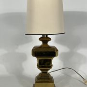 Lampe de table italienne en laiton massif des années 50