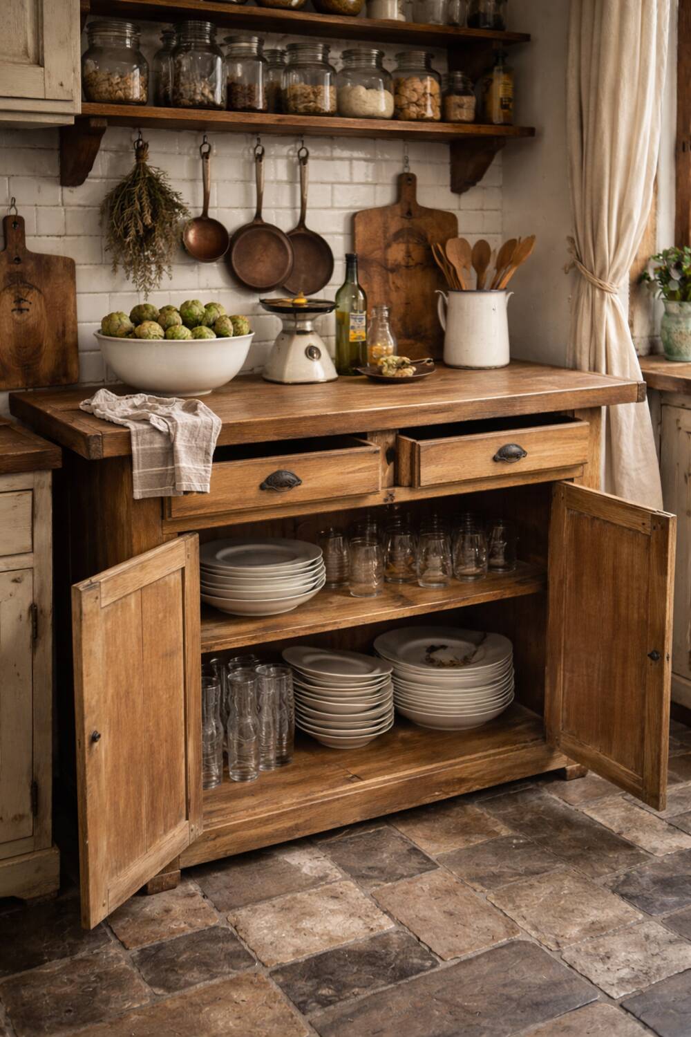 Parisian buffet, workshop furniture, circa 1870-1900