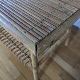 Table basse en rotin