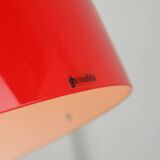 Grande suspension rouge Space Age de Guzzini, années 1960