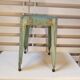 Tabouret vintage industriel en tôle