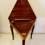 Side table in precious wood marquetry Italy 1950