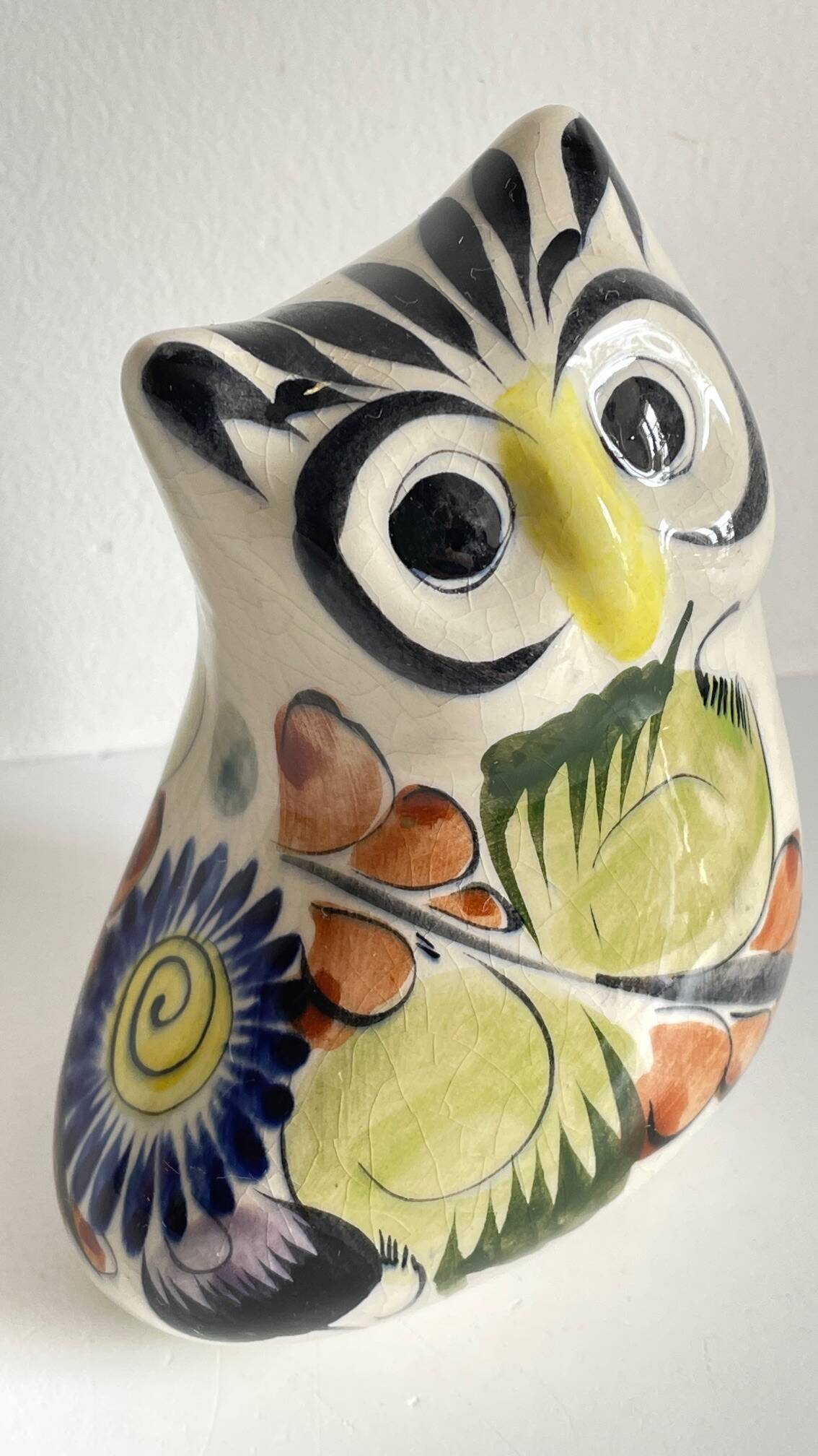 Duo HIBOUX Vintage ARTISANAL Ceramics