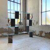 Roche Bobois stone and glass sculpture shelf 1970s