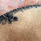 Gien bird-decorated footed cup