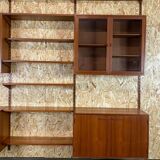 Teak wall shelf by Kai Kristiansen Danish design year 60