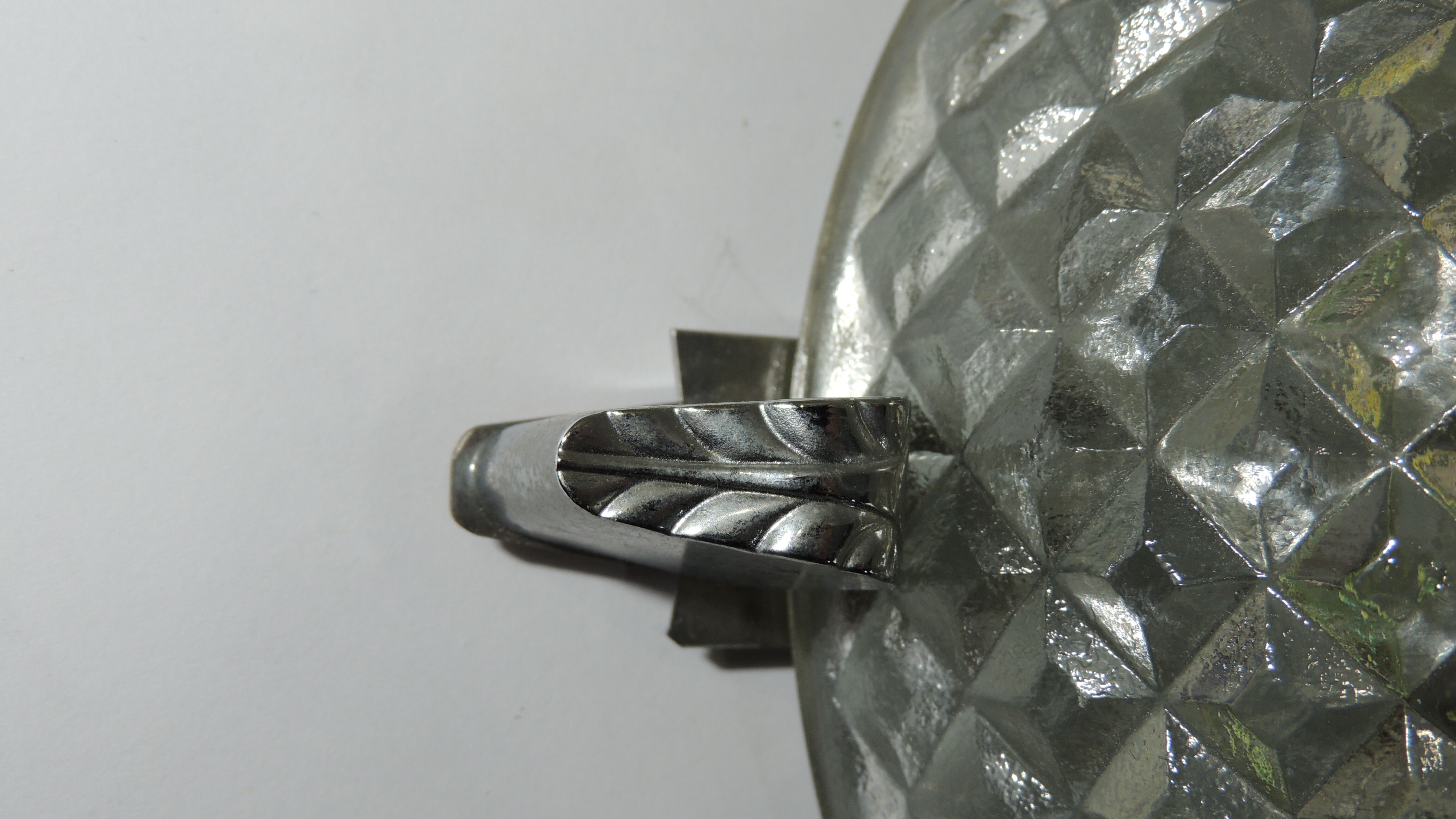 Cut glass ceiling lamp / vintage