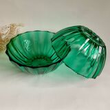 Glass salad bowl