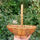 Retro egg wicker basket
