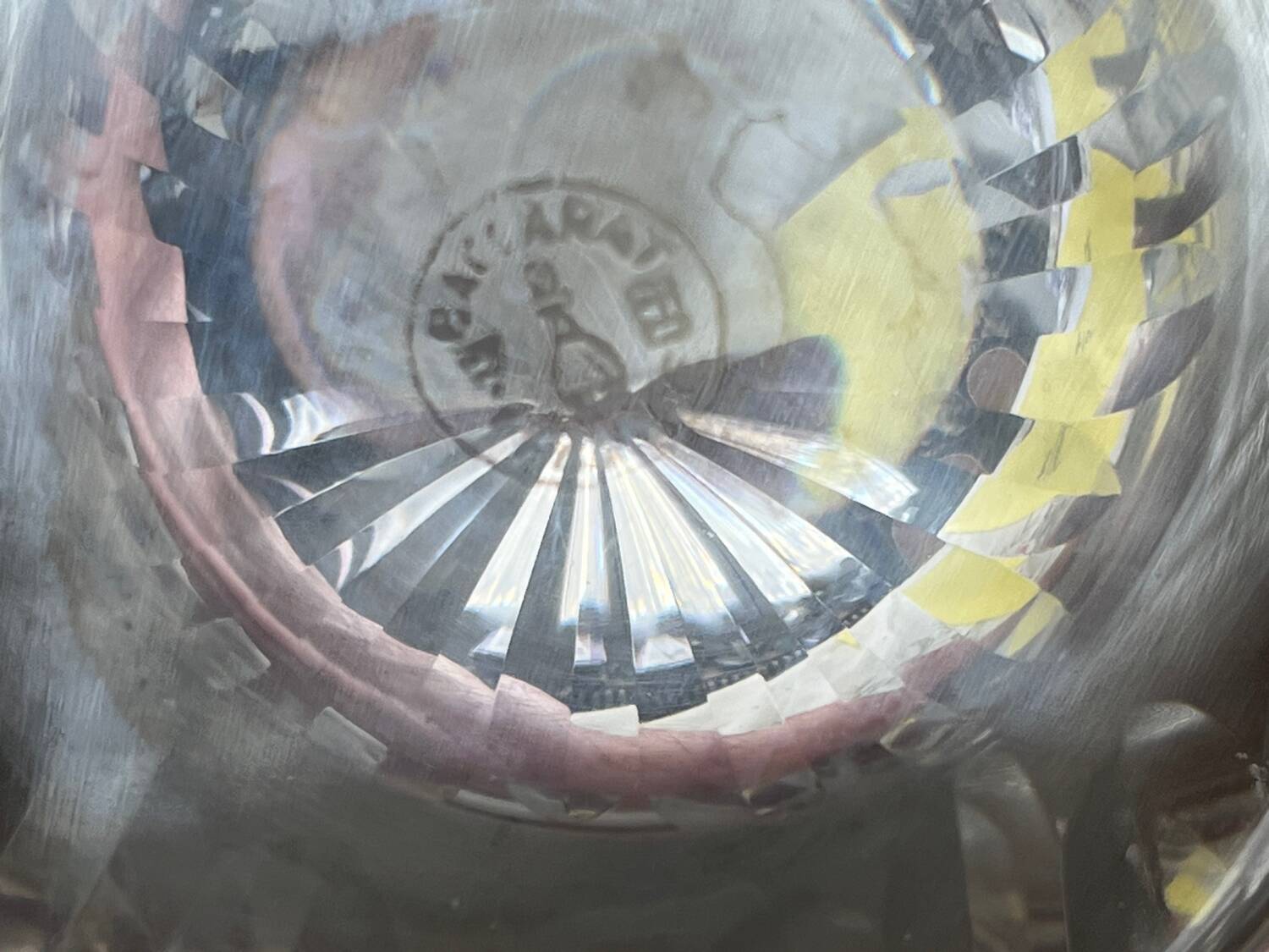 4 Baccarat crystal glasses