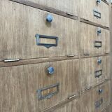 Meuble de métier à clapets en chêne, rénové