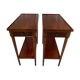 Pair of Louis XVI style wooden bedside tables