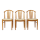 Set of 3 Vintage Swedish Chairs | Carl-Ewert Ekström | 1970s Beechwood