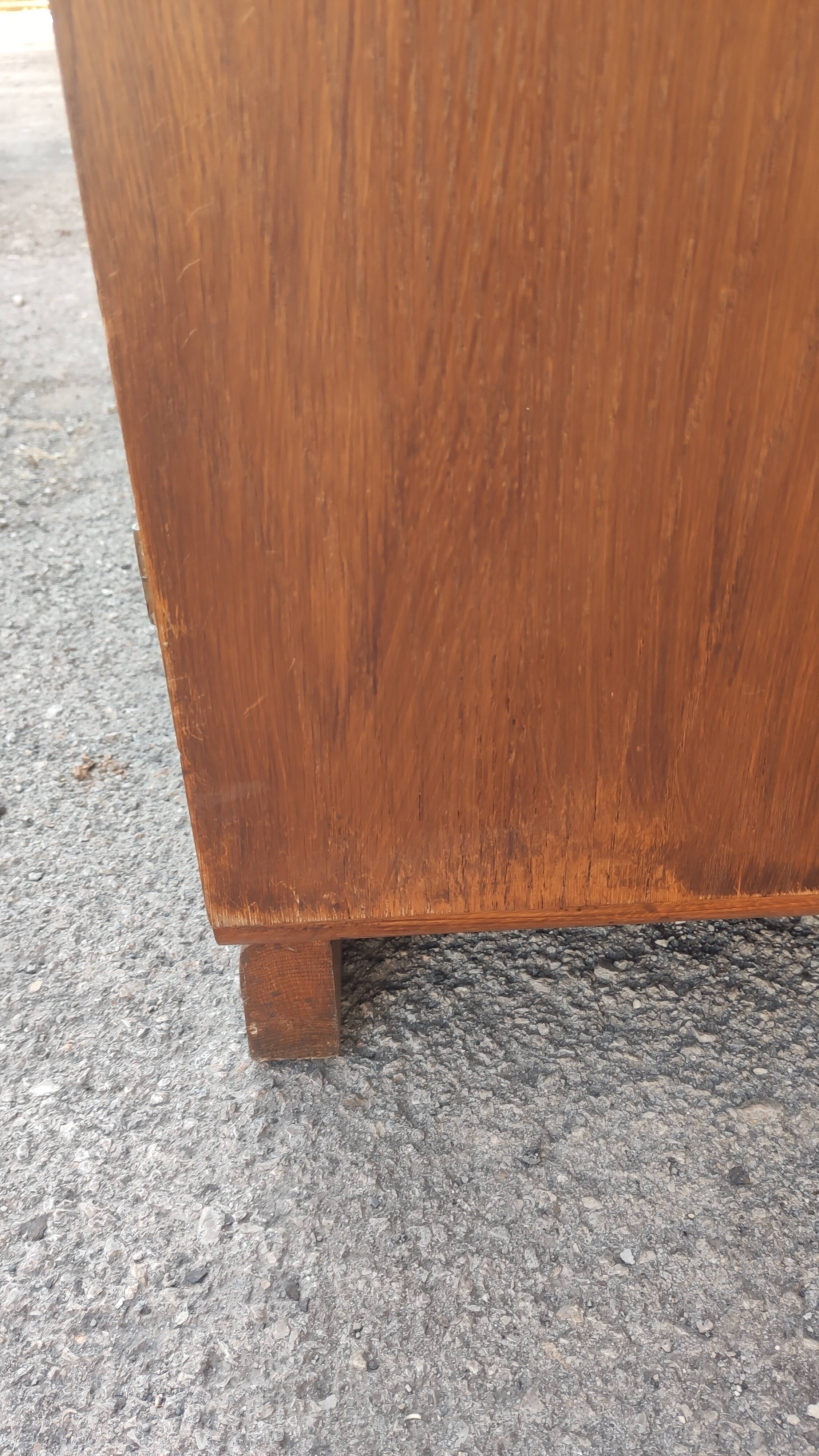 Two-door modernist shelf cabinet, art deco