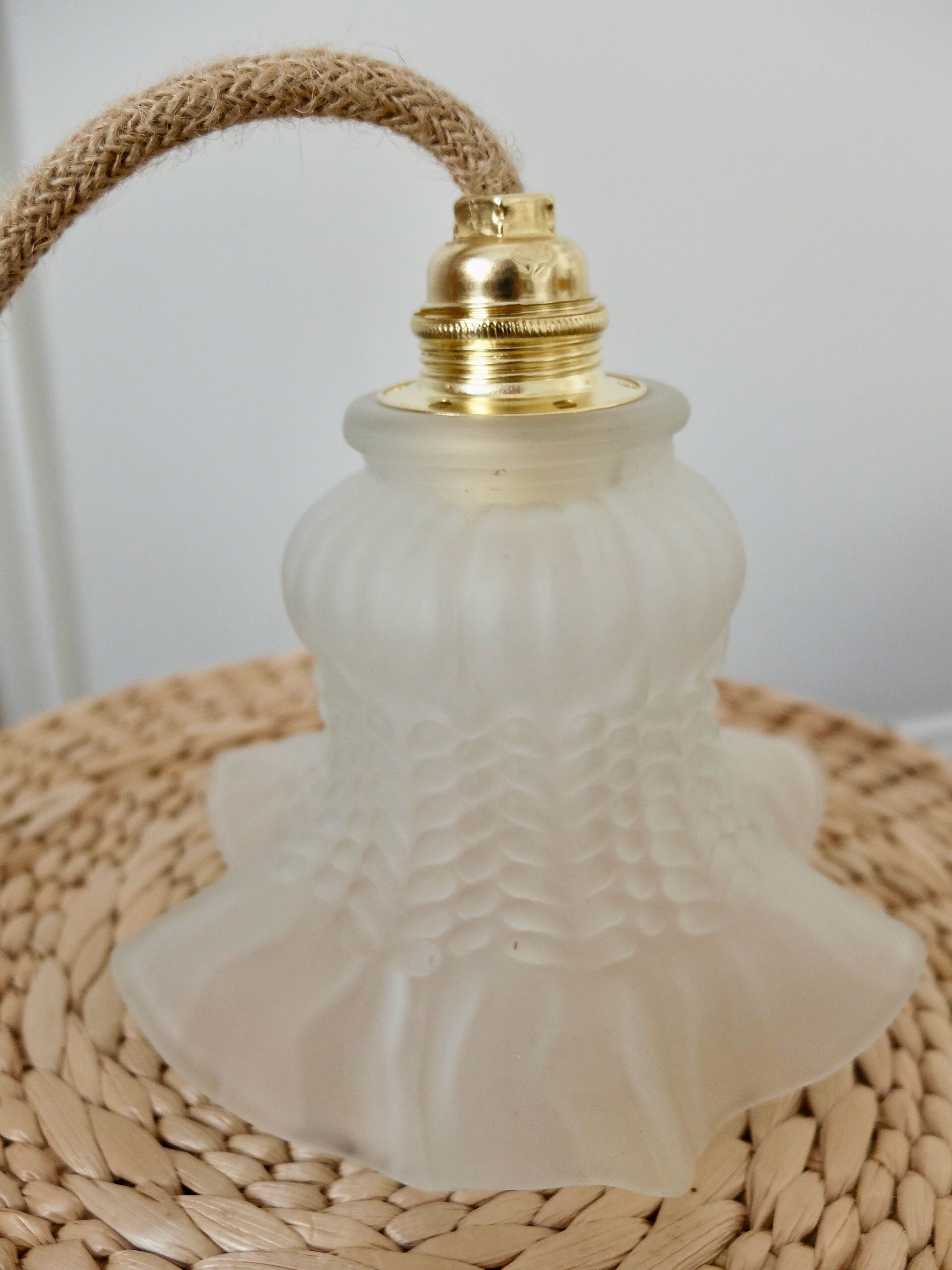 Hand lamp tulip suspension