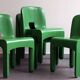 4 chaises Universale par Joe Colombo pour Kartell, modèle 4868