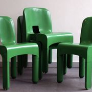 4 chaises Universale par Joe Colombo pour Kartell, modèle 4868