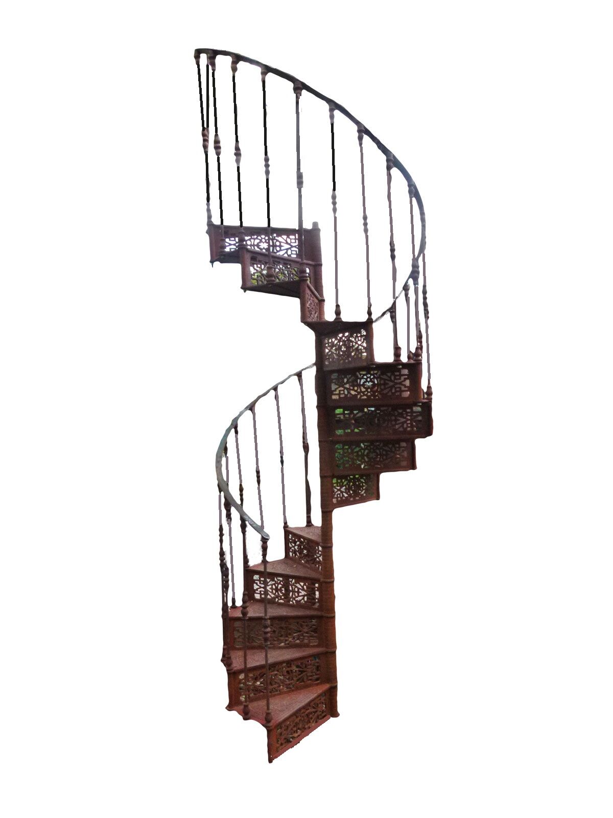 Spiral staircase in cast iron XXth